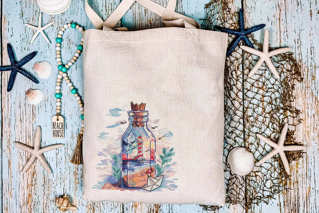 Message in a Bottle - PDF Cross Stitch Pattern