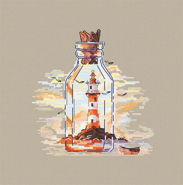 Light in Bottle - PDF Cross Stitch Pattern