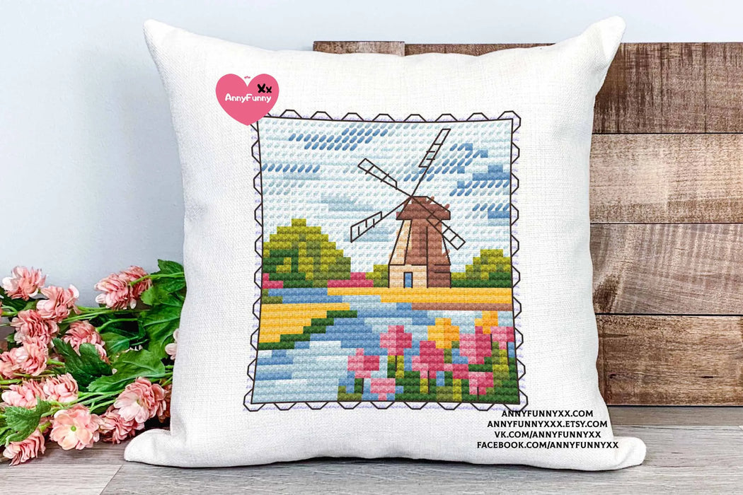 Mill brand. Mini Stamp Series - PDF Cross Stitch Pattern