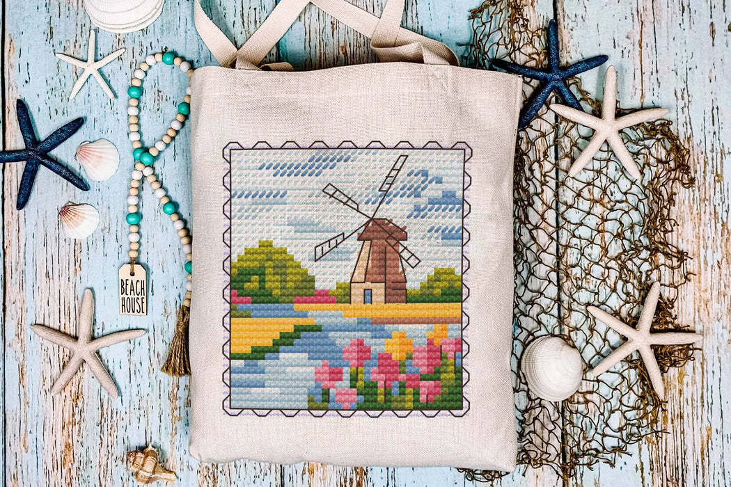 Mill brand. Mini Stamp Series - PDF Cross Stitch Pattern