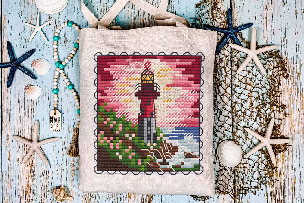 Rosy Glow - PDF Cross Stitch Pattern