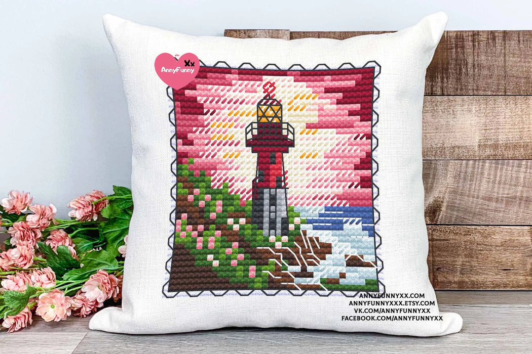 Rosy Glow - PDF Cross Stitch Pattern