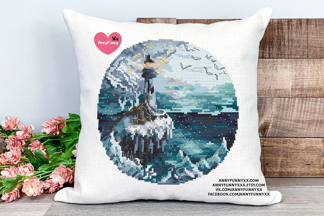 Ice Lighthouses. Guiding Light - PDF Cross Stitch Pattern