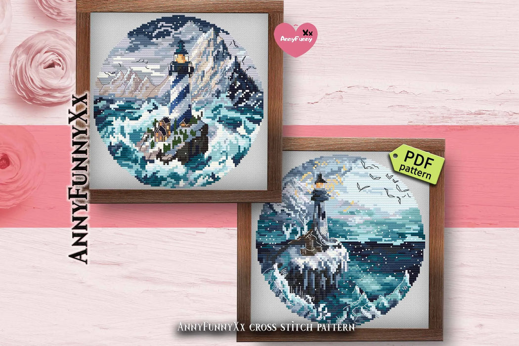 Ice Lighthouses. The Last Stronghold - PDF Cross Stitch Pattern