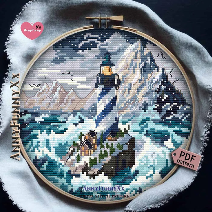 Ice Lighthouses. The Last Stronghold - PDF Cross Stitch Pattern