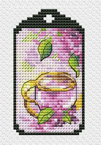 Keychains. Lilac - PDF Cross Stitch Pattern