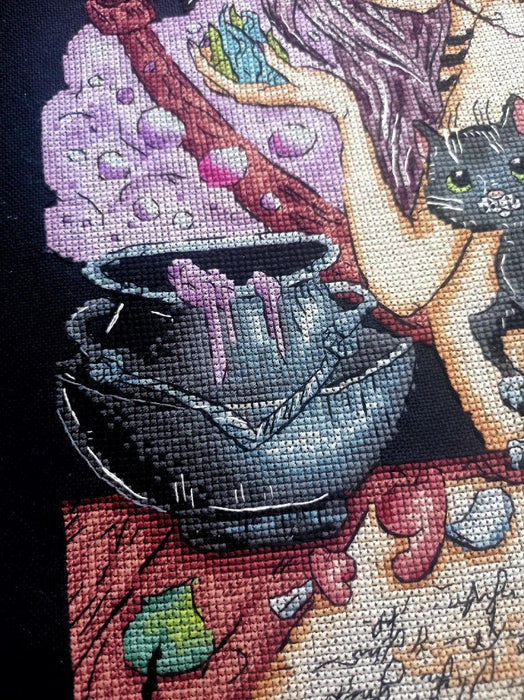 Little witch - PDF Cross Stitch Pattern - Wizardi