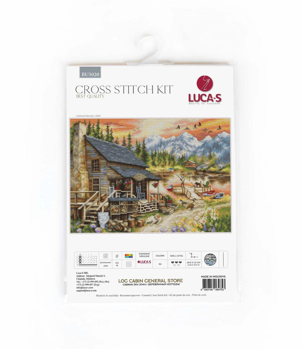 Log Cabin BU5020L Counted Cross-Stitch Kit - Wizardi