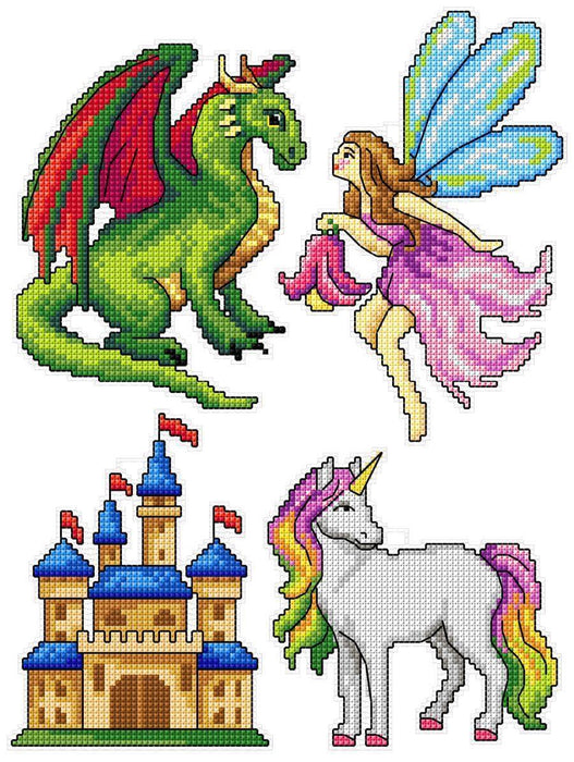 "Magic Heroes" 123CS Counted Cross-Stitch Kit - Wizardi