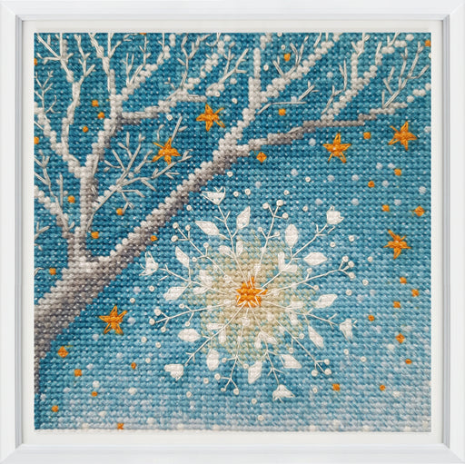 Magic snowflake of wishes C381 Counted Cross Stitch Kit - Wizardi