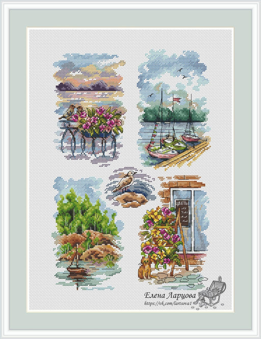 Memories Summer - PDF Cross Stitch Pattern - Wizardi