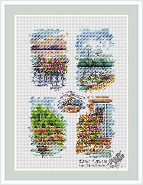 Memories Summer - PDF Cross Stitch Pattern - Wizardi