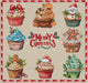 Merry Christmas Cupcakes - PDF Cross Stitch Pattern - Wizardi