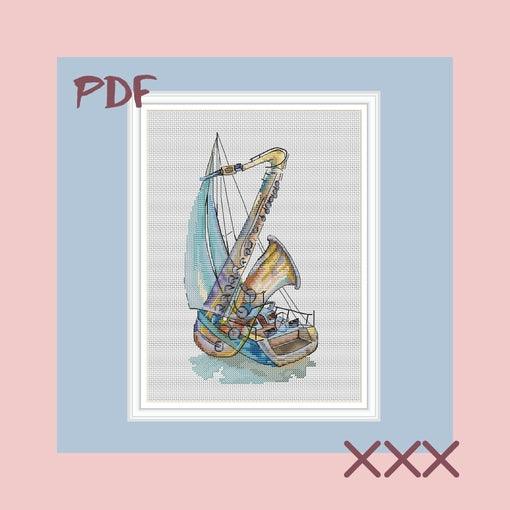 Music Of The Wind - PDF Cross Stitch Pattern - Wizardi