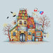 Mystical village - PDF Cross Stitch Pattern - Wizardi