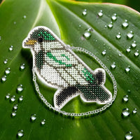 Bead embroidery kit on a plastic base FLPL-094