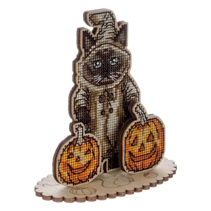 Cross-stitch kits on wood FLW-059