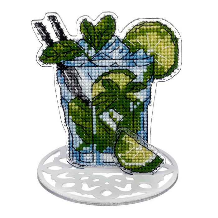 Cross-stitch kit on a plastic base FLX-023