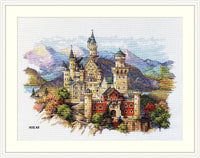 Neuschwanstein Castle K-201 Counted Cross-Stitch Kit - Wizardi