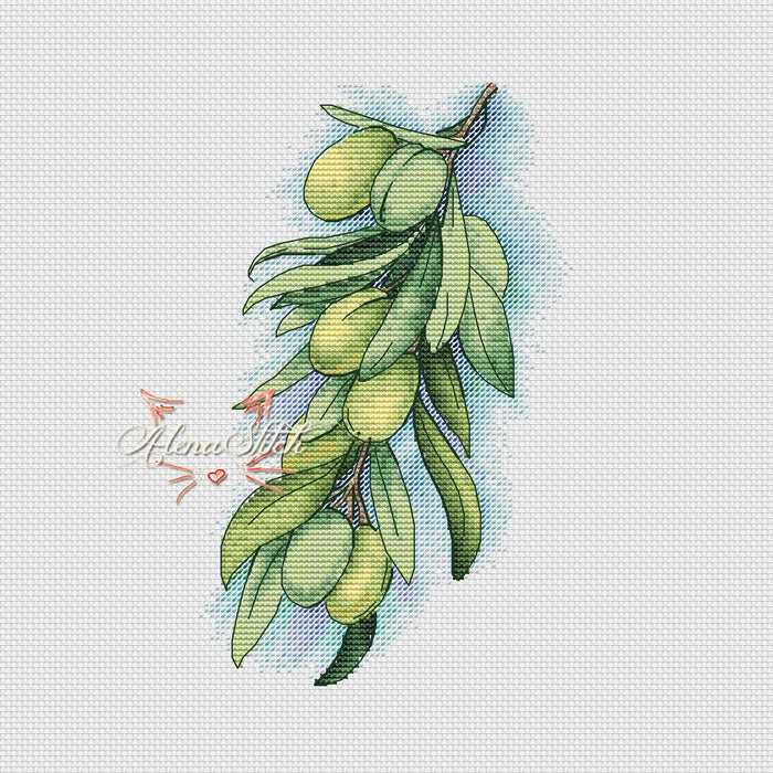 Olive - PDF Cross Stitch Pattern - Wizardi