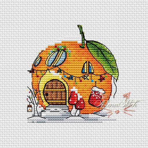 Orange - PDF Cross Stitch Pattern - Wizardi