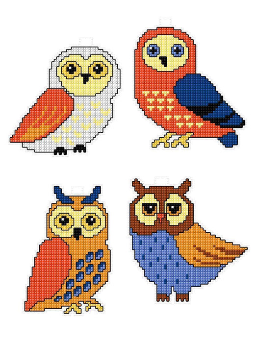 "Owls" 110CS Counted Cross-Stitch Kit - Wizardi