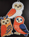 "Owls" 110CS Counted Cross-Stitch Kit - Wizardi