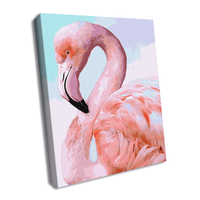 Painting by Numbers kit Pink flamingo KHO4397 - Wizardi