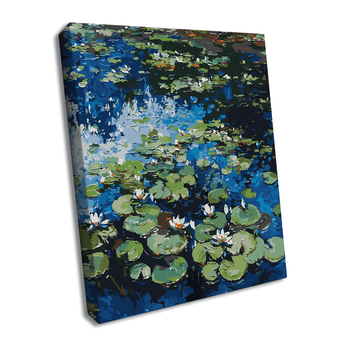 Painting by Numbers kit Water lilies KHO2858 - Wizardi