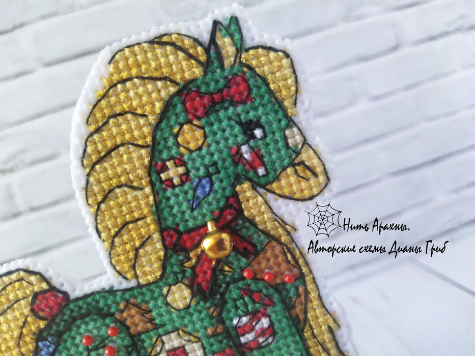 Patchwork Horse - PDF Cross Stitch Pattern - Wizardi