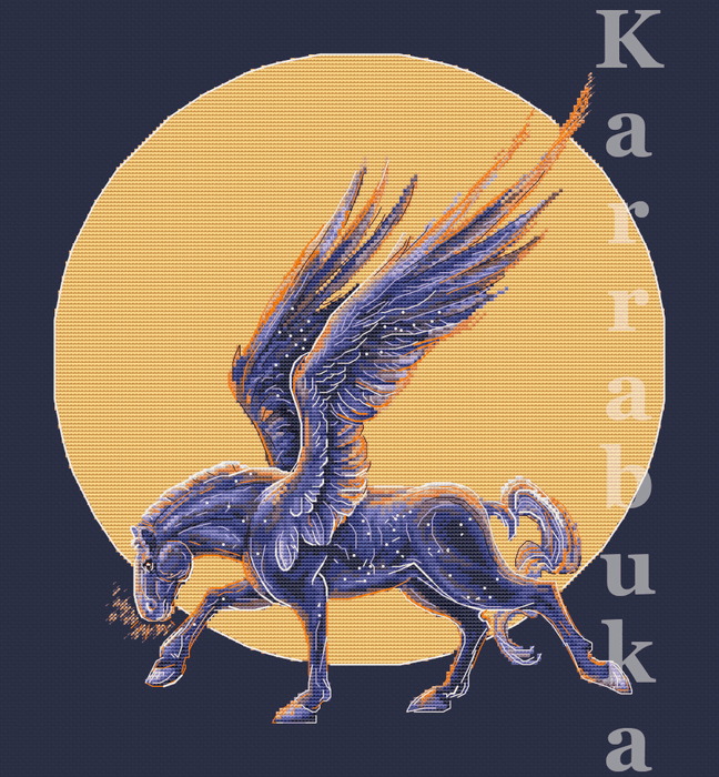 Pegasus - PDF Cross Stitch Pattern - Wizardi