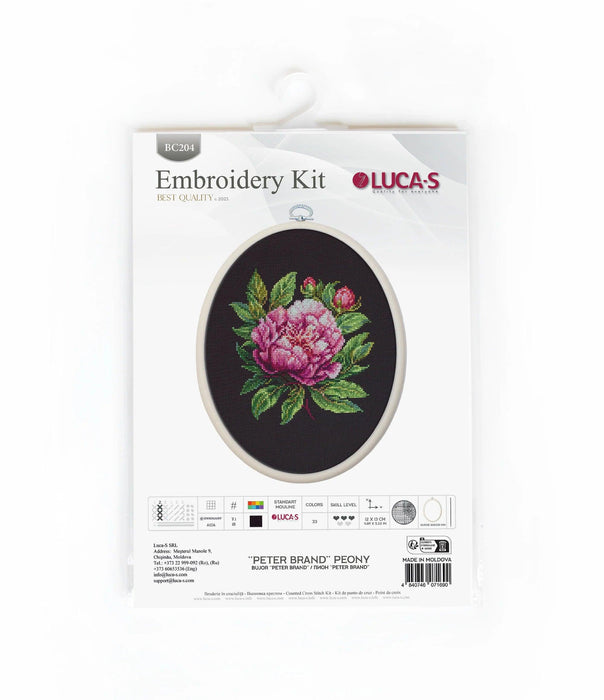 Peter Brand Peony BC204l Counted Cross-Stitch Kit - Wizardi