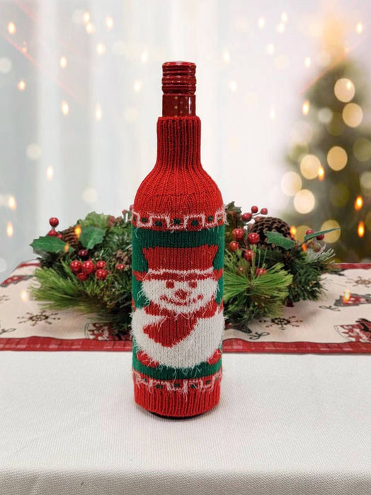 Snowman Christmas Bottle Cover F07M5-7B