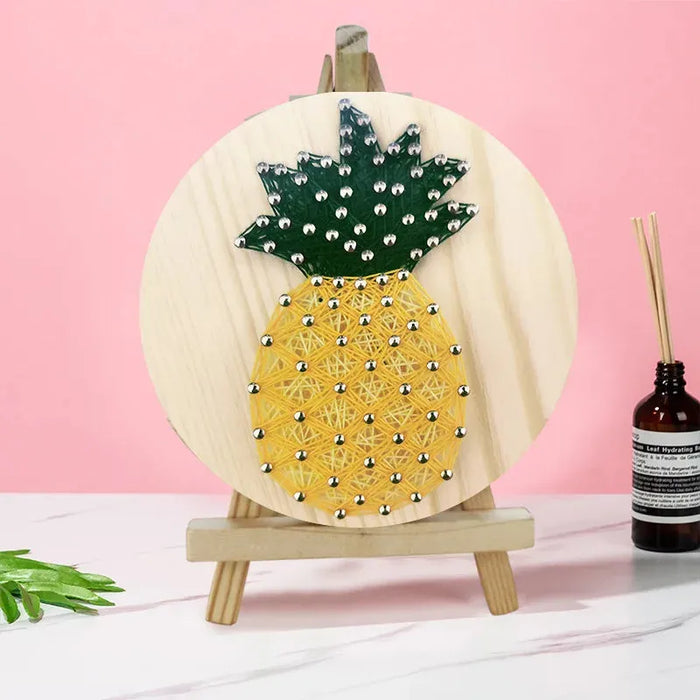 Pineapple String Art Kit with Stand. Simple Decorative DIY String Art Craft Kit M1-4 DHAA28292