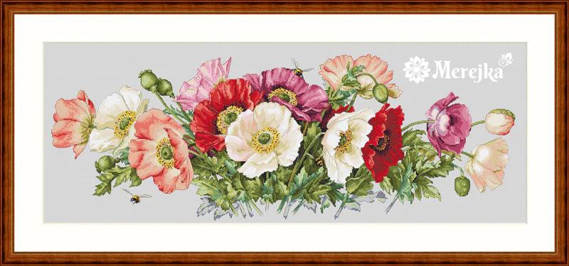 Poppies K-33 Counted Cross-Stitch Kit - Wizardi