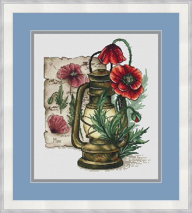 Poppies - PDF Cross Stitch Pattern - Wizardi