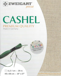 Precut Zweigart Cashel 28 count Flax 3281/52 - Wizardi