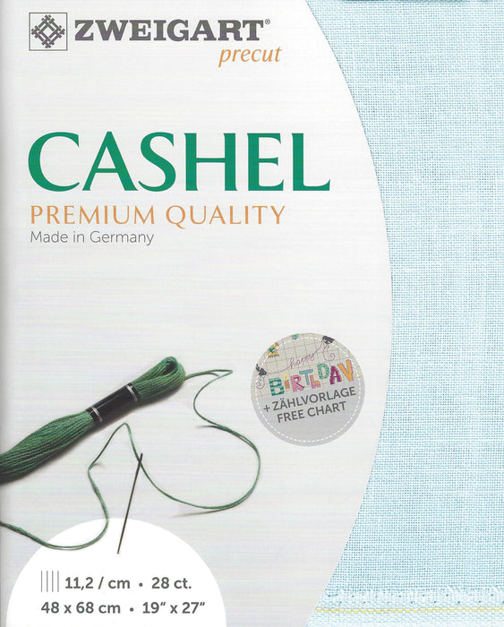 Precut Zweigart Cashel 28 count Ice Blue 3281/562 - Wizardi