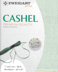 Precut Zweigart Cashel 28 count Sapphire Green 3281/6125 - Wizardi