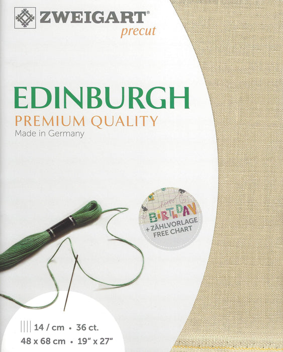 Precut Zweigart Edinburgh 36 count Antique Ivory 3217/233 - Wizardi