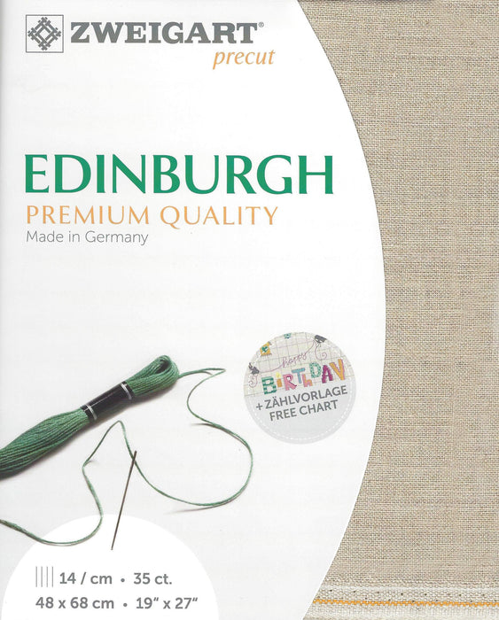 Precut Zweigart Edinburgh 36 count Flax 3217/52 - Wizardi