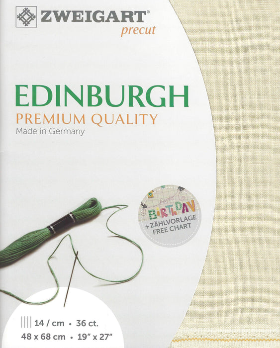 Precut Zweigart Edinburgh 36 count Platinum 3217/770 - Wizardi