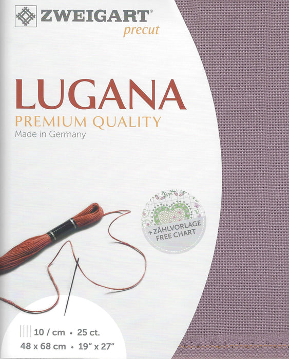 Precut Zweigart Lugana 25 count Lavender 3835/5045 - Wizardi