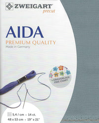 Precut Zweigart Stern-Aida 14 count Misty Blue 3706/594 - Wizardi