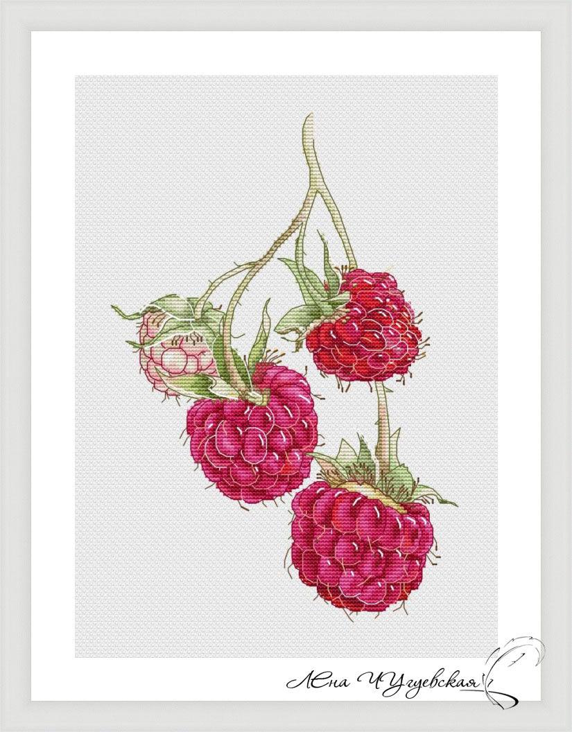 Raspberries - PDF Cross Stitch Pattern - Wizardi