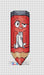 Red Pencil - PDF Cross Stitch Pattern - Wizardi