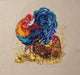 Rooster & Hen K-61 Counted Cross-Stitch Kit - Wizardi