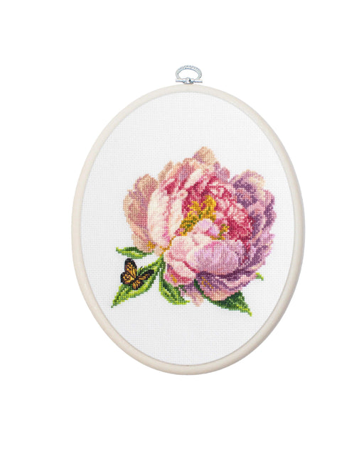 Rozella Peony BC206l Counted Cross-Stitch Kit - Wizardi