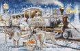 Santa's Express White BU5038L Counted Cross-Stitch Kit - Wizardi