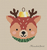 Deer Bauble - PDF Cross Stitch Pattern